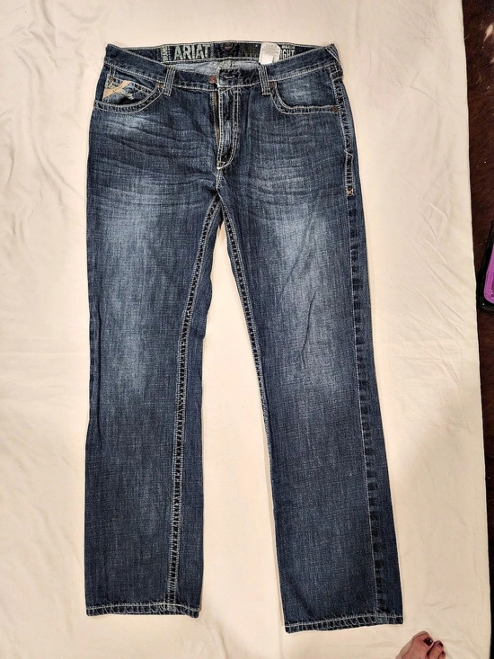 Ariat M5 Slim Sraight Jeans Blue Waist 36/36